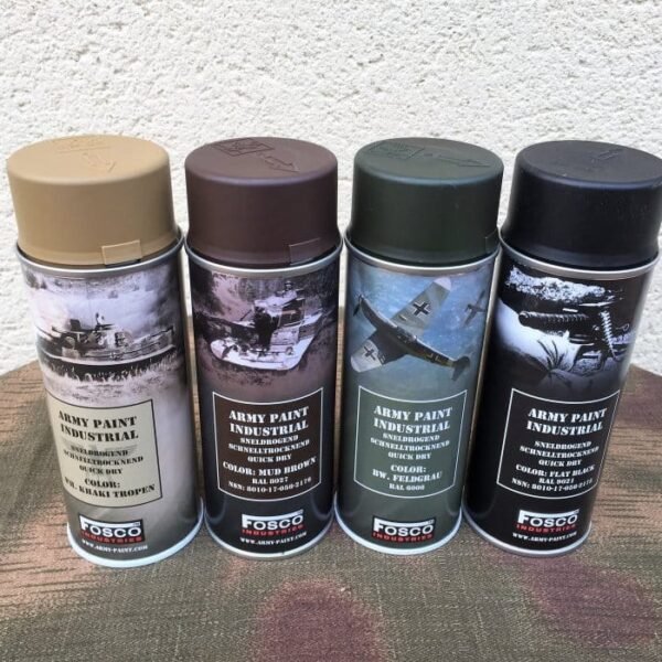 Lot de 4 Bombes Peinture Allemande WW2
