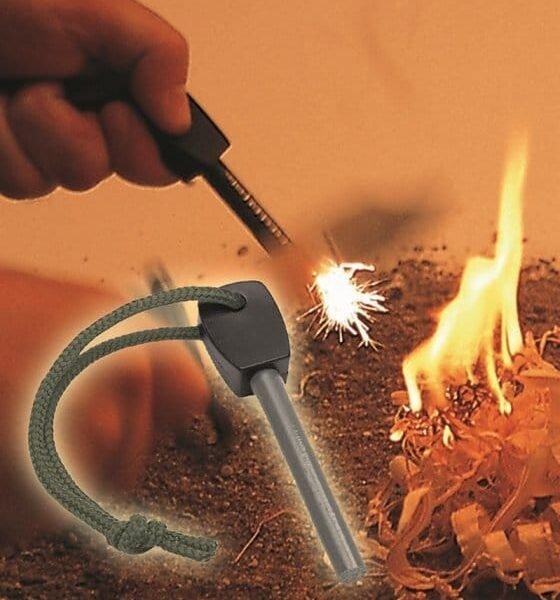 Allume feu - Pierre à feu original Armée Suédoise / FIRESTEEL