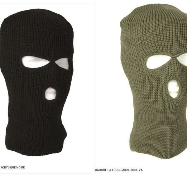 CAGOULE 3 TROUS CHAUDE - NOIR OU VERT