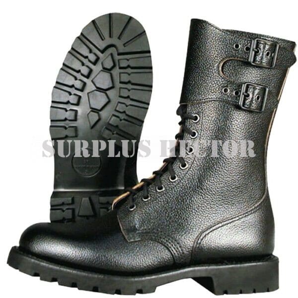 Rangers-Cuir-Armée-Française-bm65-grainée - 100%-Originale-Dotation