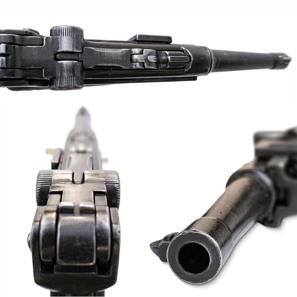 Pistolet Luger P08 Parabellum Crosse Métal 25.5cm – Denix 6 Pistolet Luger P08 Parabellum Crosse Métal 25.5cm – Denix – Image 6