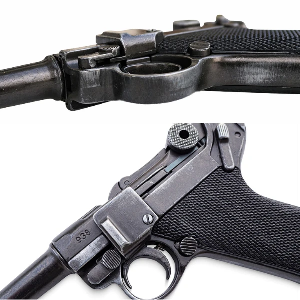 Pistolet Luger P08 Parabellum Crosse Métal 25.5cm – Denix 7 Pistolet Luger P08 Parabellum Crosse Métal 25.5cm – Denix – Image 7