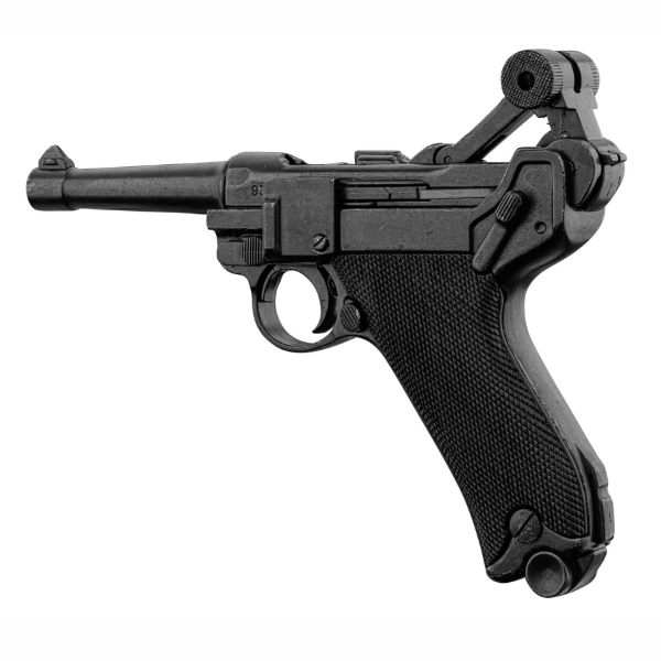 Pistolet Luger P08 Parabellum Crosse Métal 25.5cm – Denix 9 Pistolet Luger P08 Parabellum Crosse Métal 25.5cm – Denix – Image 9