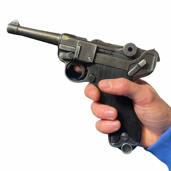 Pistolet Luger P08 Parabellum Crosse Métal 25.5cm – Denix 5 Pistolet Luger P08 Parabellum Crosse Métal 25.5cm – Denix – Image 5