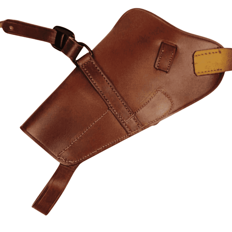 holster-etui-colt-épaule-m3-us-cuir-cognac