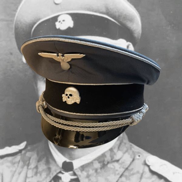 visor-cap-officier-waffen-ss-grise-ww2-allemande