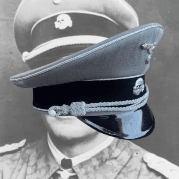 visor-cap-officier-waffen-ss-grise-ww2-allemande