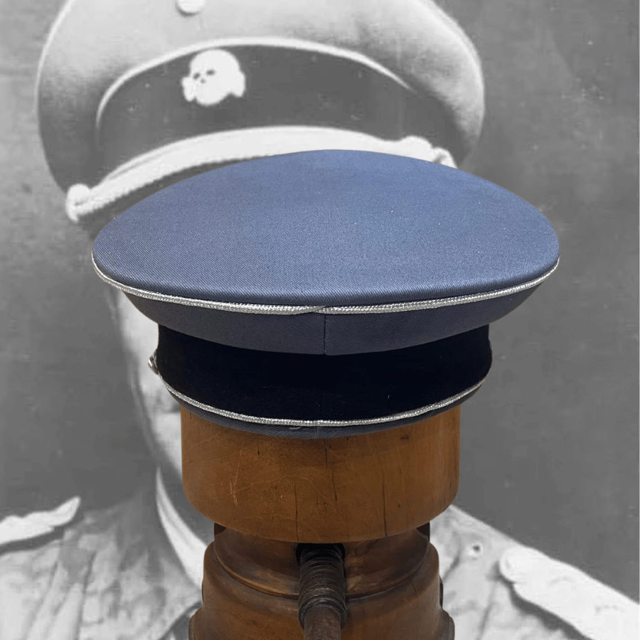 Visor Cap Casquette Officier Allemande Grise Waffen SS - WW2 3 visor-cap-officier-waffen-ss-grise-ww2-allemande-6
