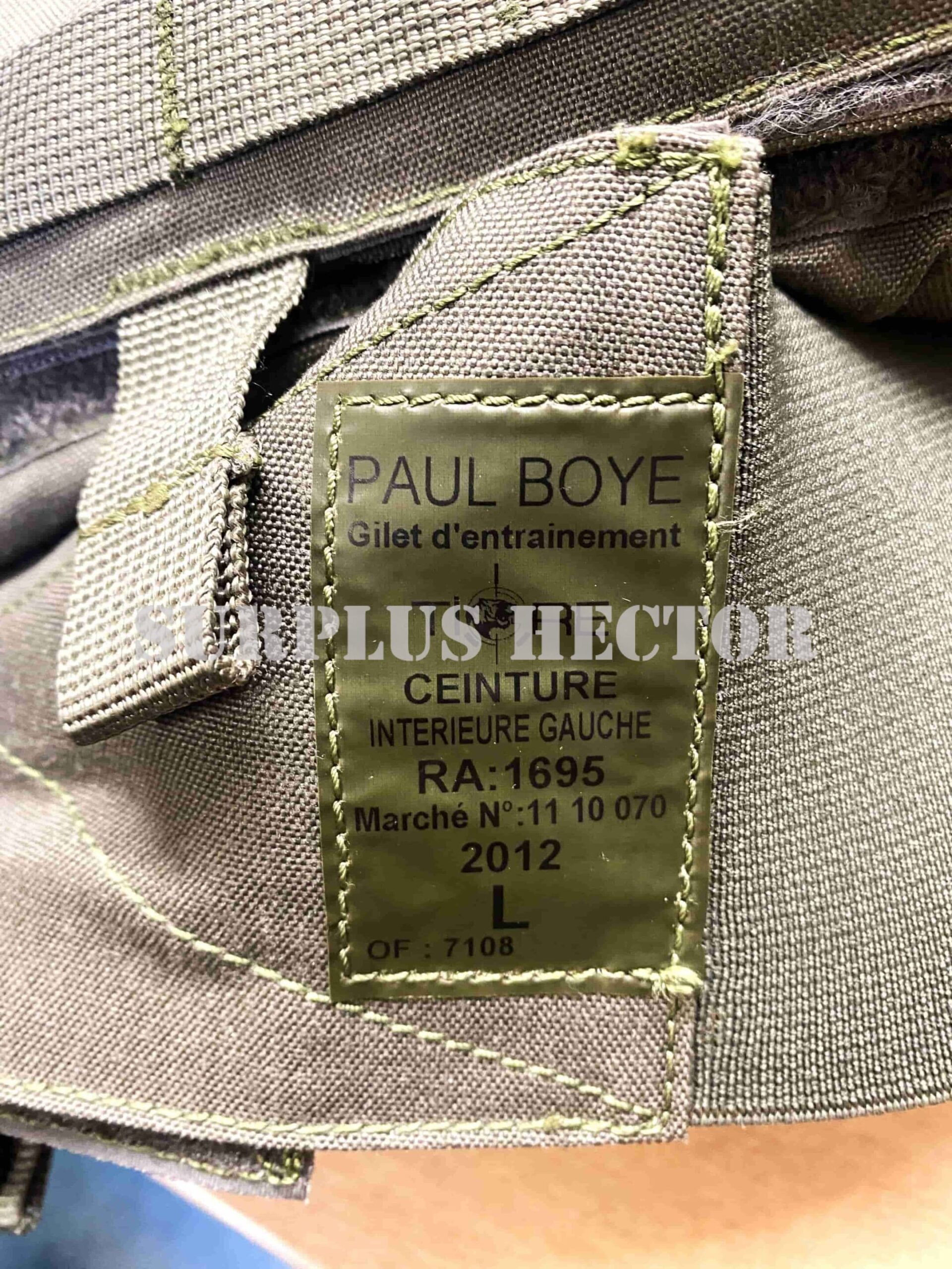 Gilet TIGRE T.M Complet Armée de Terre - Vert Otan - Instruction 12 gilet-tigre-entrainement-armée-de-terre-paul-boyé