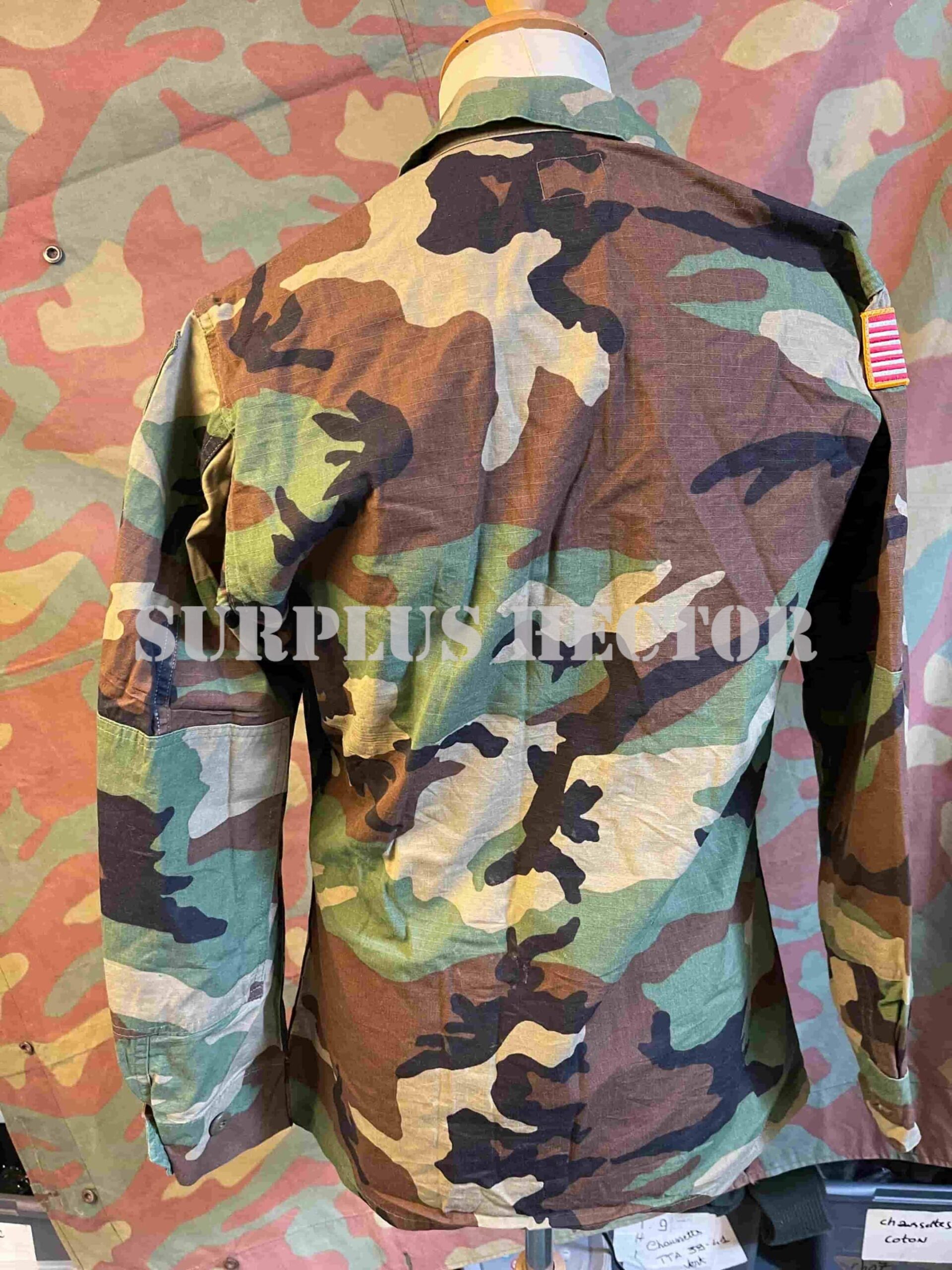 Veste BDU Woodland US ARMY T. Small Regular 3 Veste BDU Woodland US ARMY T. Small Regular – Image 3