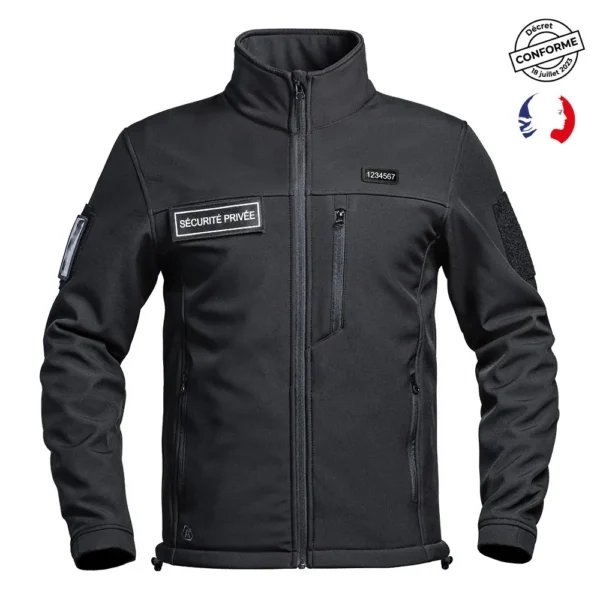 veste softshell sécurité privée