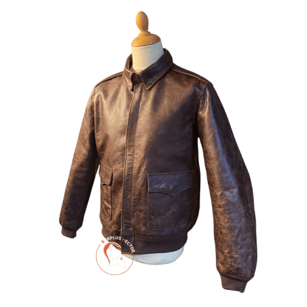 blouson-a2-russet-brown-horsehide-usaf-cuir