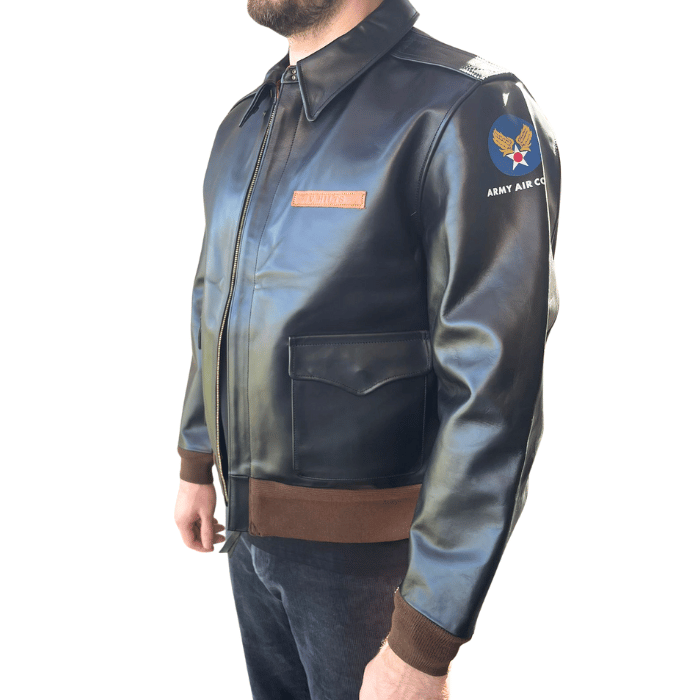 Blouson Cuir Pilote - US Air Force Jacket Type A2 WW2 4 a2-jacket-pilot-dark-brown-horse-hide-2