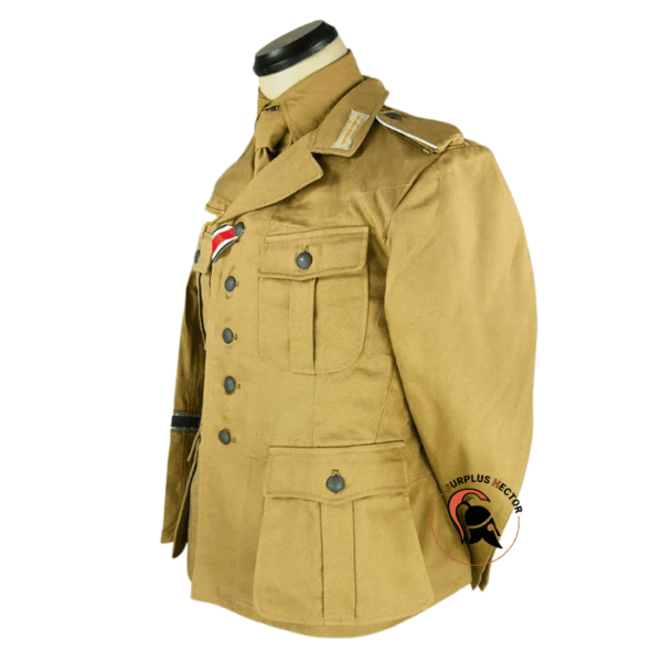 veste-vareuse-WWII-German-DAK-Field-Tunic-Jacket-With-Insignia-Sand-sable