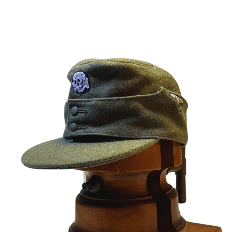 Casquette-de-campagne-M43-laine-feldgrau-waffen-elite-ss-patch-ww2-allemand