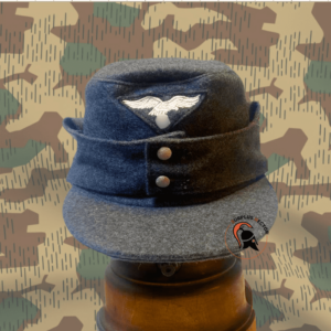 casquette-de-campagne-m43-allemande-ww2-laine-luftwaffe-bluegrey