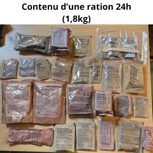 rations militaire 24h