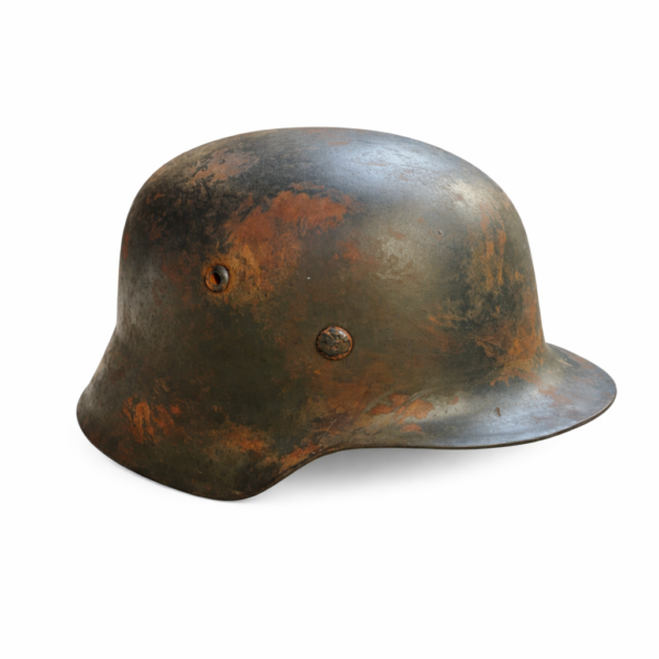 Casque Allemand Wehrmacht M35 Vieilli  - Reproduction Premium
