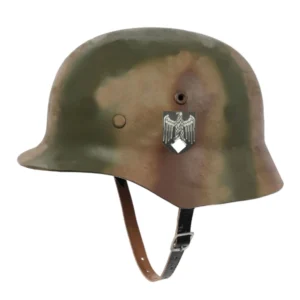 casque allemand M40 camouflage Normandie WW2