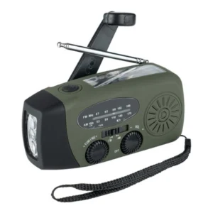 radio d'urgence avec manivelle lampe