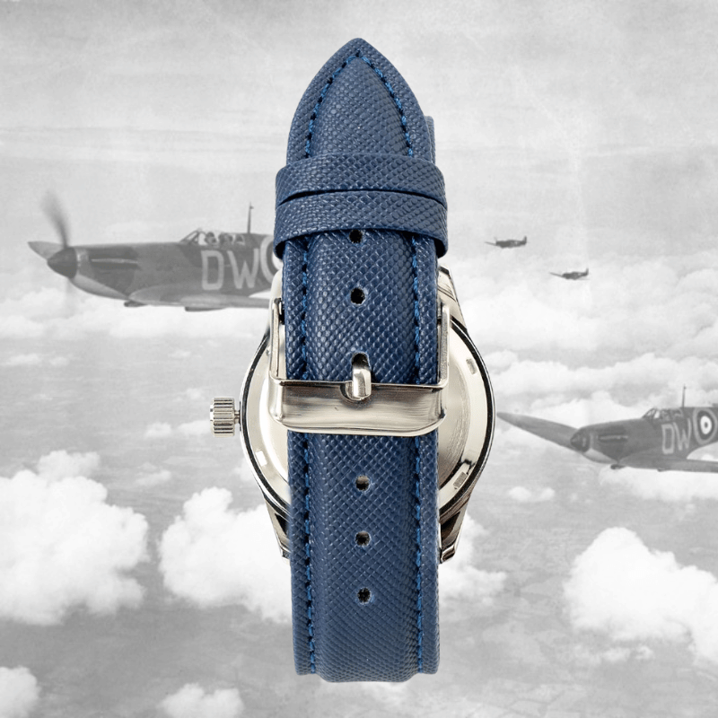 Montre Aviateur “The Airman” – RAF Service Watch (Bracelet Bleu) - Ailager® 4 Montre-Aviateur The-Airma – RAF-Service Watch-(Bracelet Bleu)