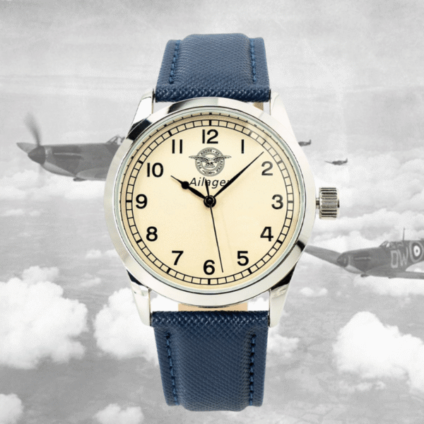 Montre-Aviateur The-Airma – RAF-Service Watch-(Bracelet Bleu)
