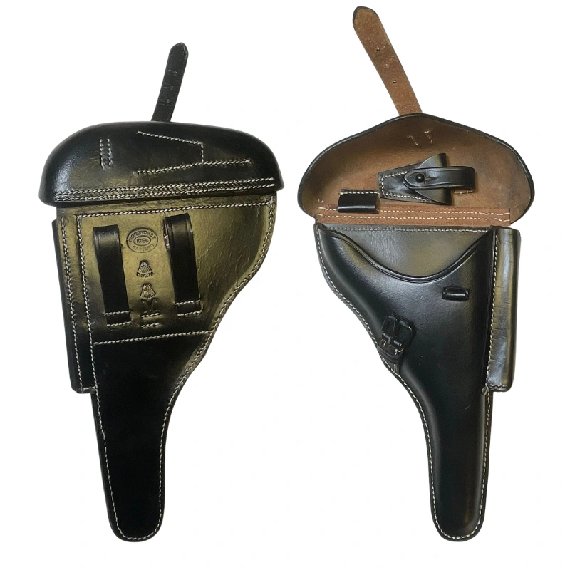 Holster Kriegsmarine P08 Cuir Noir 4 Holster Kriegsmarine P08 Cuir Noir – Image 4