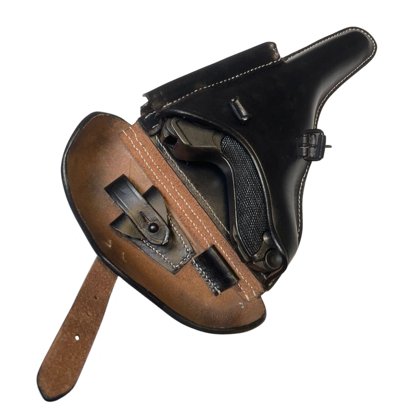 Holster Kriegsmarine P08 Cuir Noir 5 Holster Kriegsmarine P08 Cuir Noir – Image 5