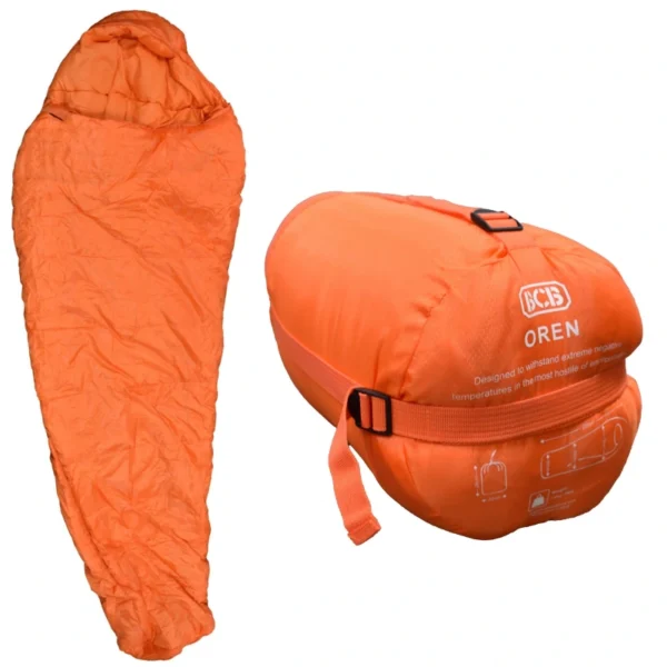 sac de couchage orange